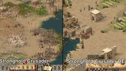 Stronghold Crusader vs Stronghold Crusader DEFINITIVE EDITION