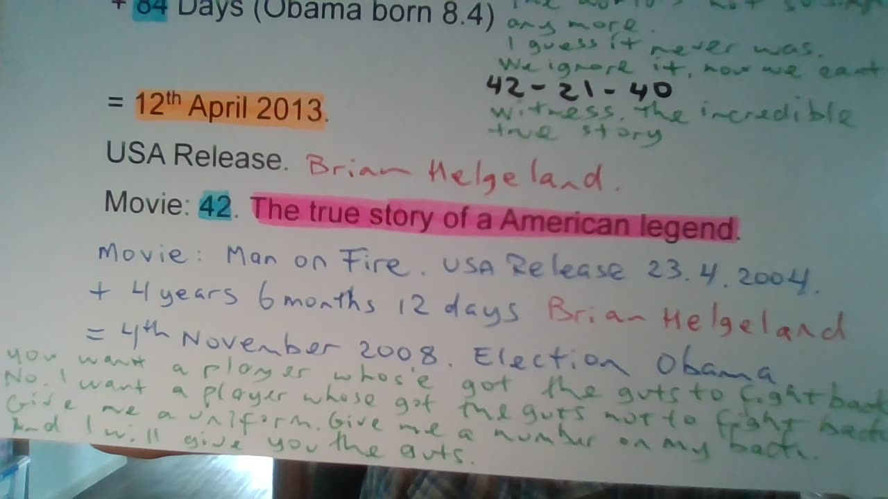 Jackie Robinson 42. Michelle Robinson. Barak Obama. Great Tribulation.