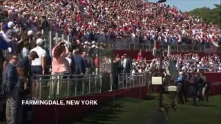 Trump attends Ryder Cup tournament in New York
