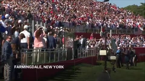 Trump attends Ryder Cup tournament in New York