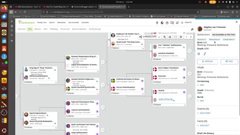 VanderX (me) Family Tree Goes Back To The Creators Of Europe
