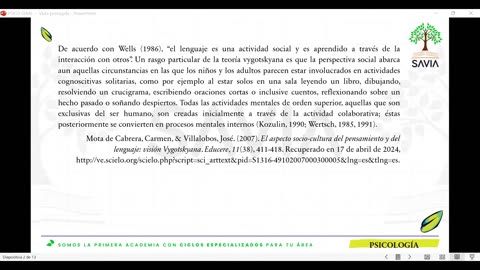 SAVIA REGULAR 2025 | Semana 06 | Psicología