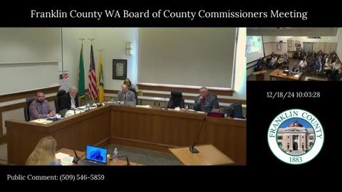 FRANKLIN COUNTY (WA) COMMISSIONERS 12/18/24: PRESENTATION ON COVID VACCINE DANGER