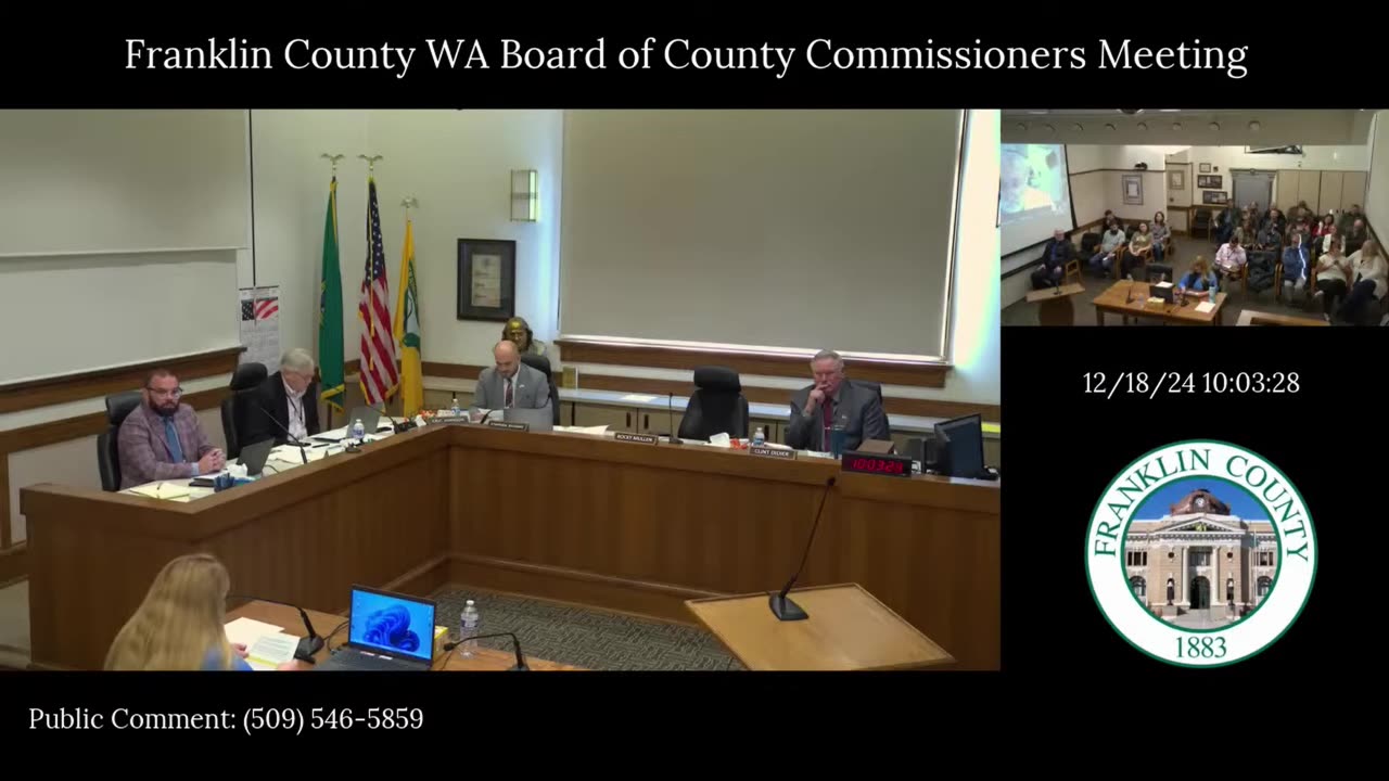 FRANKLIN COUNTY (WA) COMMISSIONERS 12/18/24: PRESENTATION ON COVID VACCINE DANGER