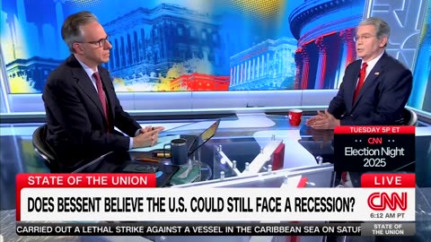 Scott Bessent asked about the country going into Recession