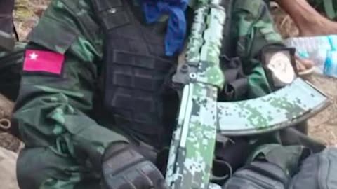 🛸🔫 Myanmar War | Rebels Ambush Junta Minivan in Chauk Township | RCF