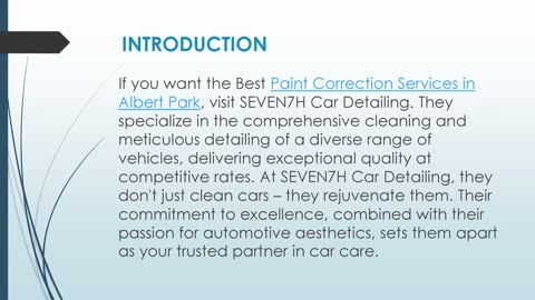 Best Paint Correction Services in Albert Park