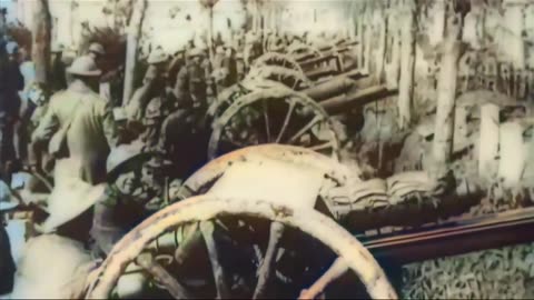 British forces advance rapidly with field artiller
