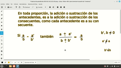 Proof on geometric proportions