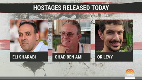 3 Israeli HOSTAGES released as part of prisoner swap with Hamas!