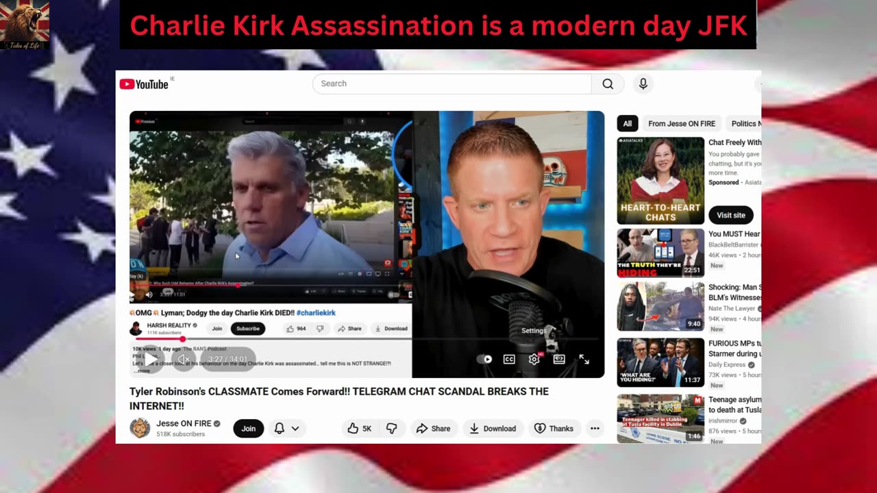Charlie Kirk Assassination is a modern day JFK
