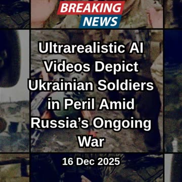 Ultrarealistic AI Videos Target Ukrainian Soldiers