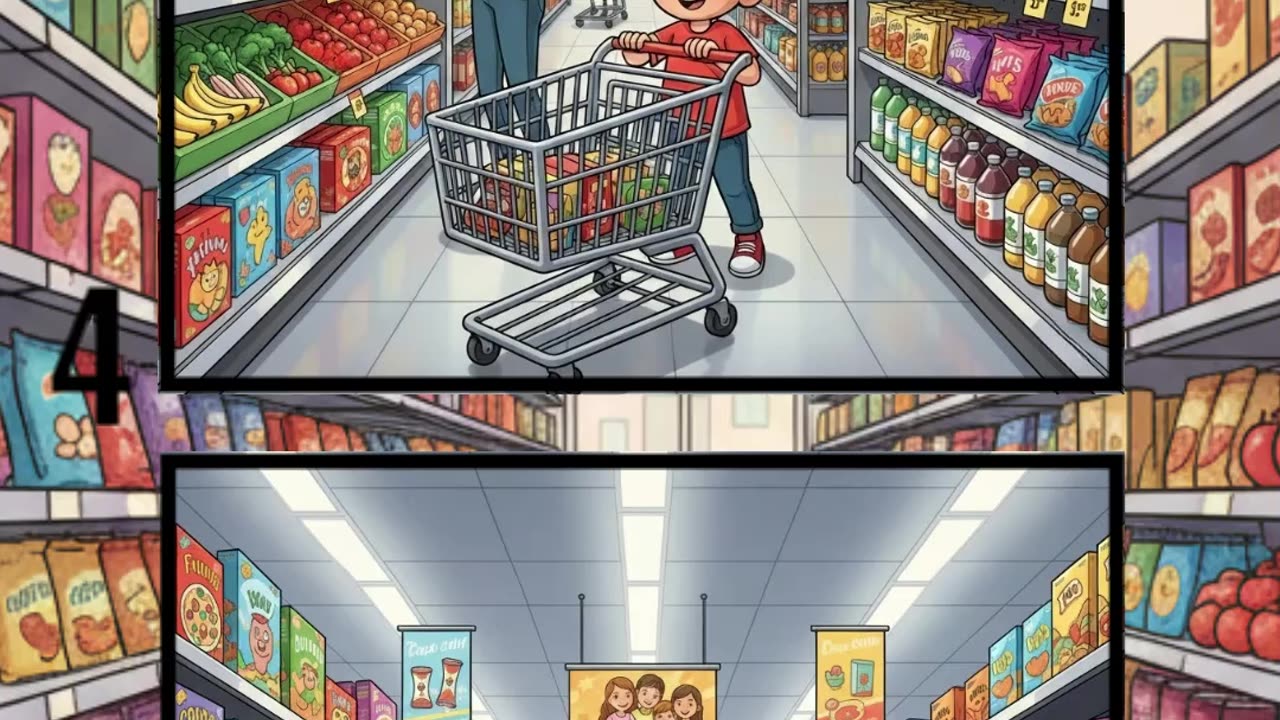 Supermarket Shopping 🛒 | Spot the Differences Challenge