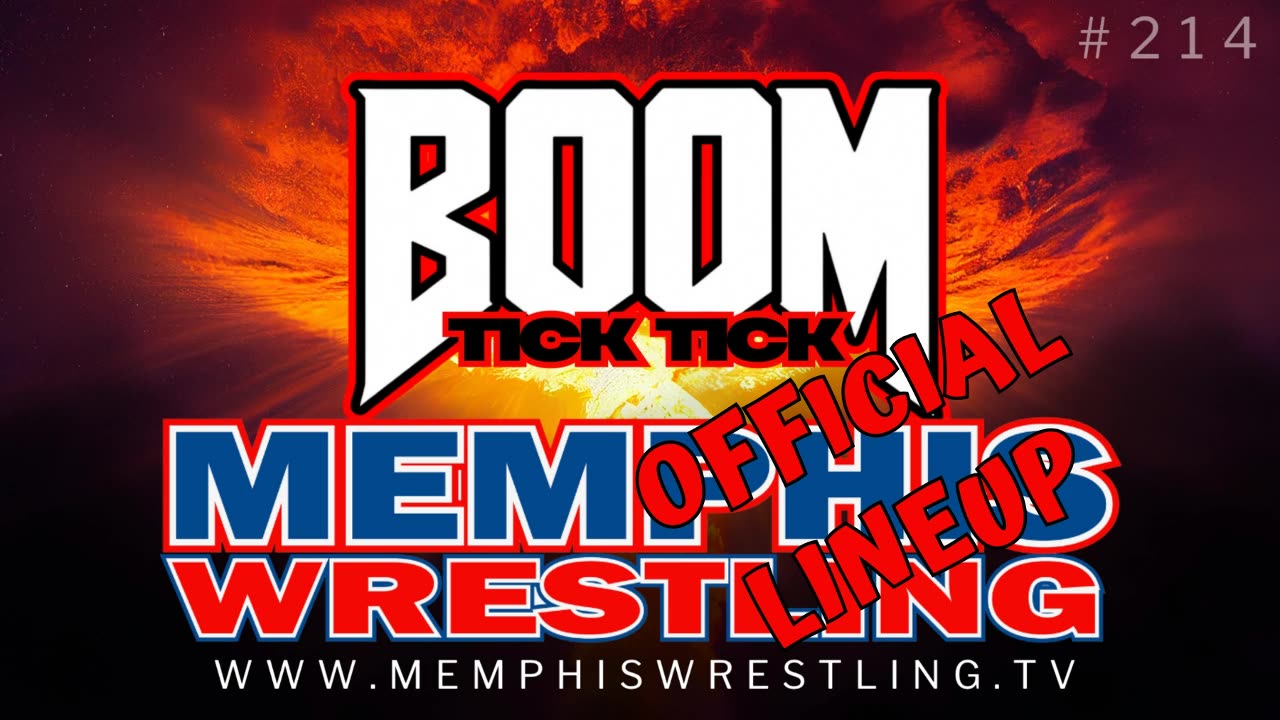 OFFICIAL LINEUP ! WEEK 214 Memphis Wrestling !