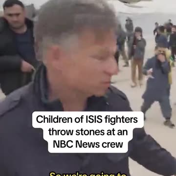 Syrian kids throwing stones at whitey
