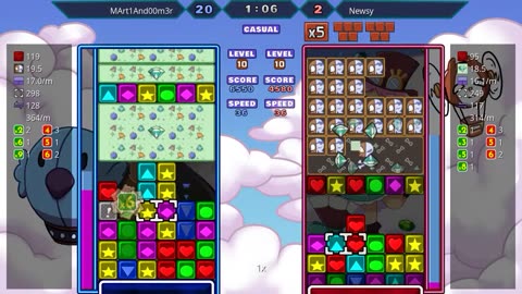 Panel Attack 2-Player Casual (12-17-2025): MArt1And00m3r vs. Galadic97