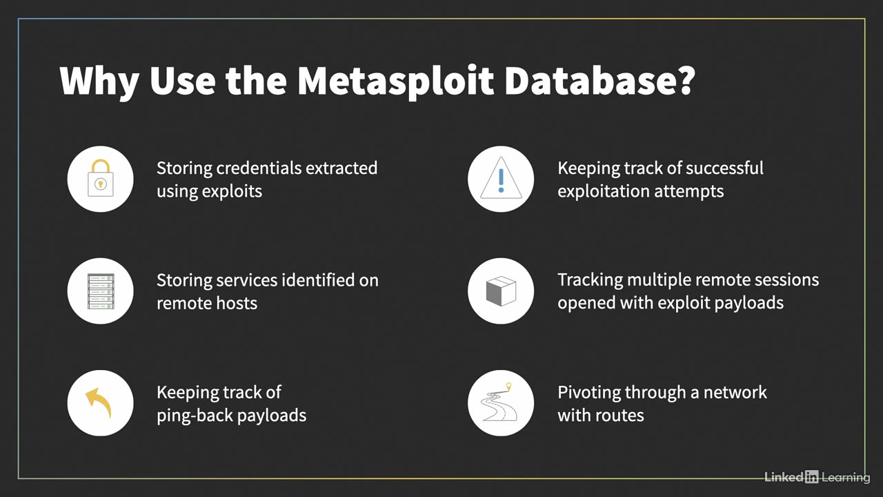 Metasploit L4 (04. The Metasploit database)