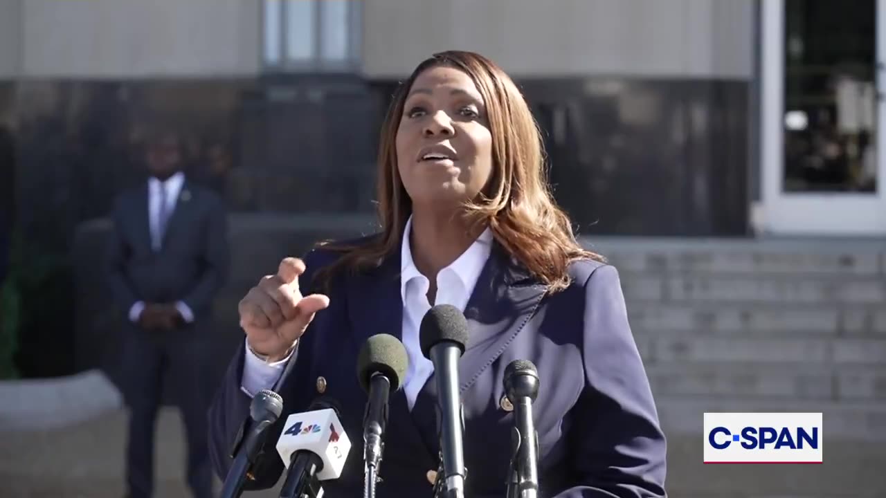 📌 NY AG Letitia James after pleading not-guilty in court
