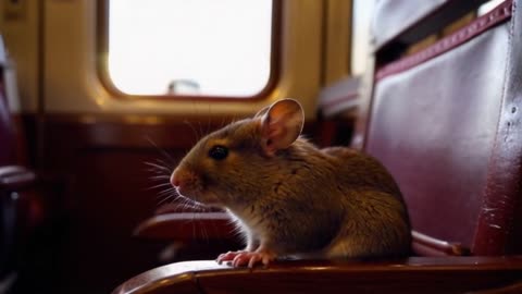 Maus im Zug