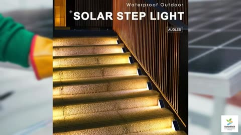 LED Solar Step Lights Waterproof Outdoor Stair Lights
