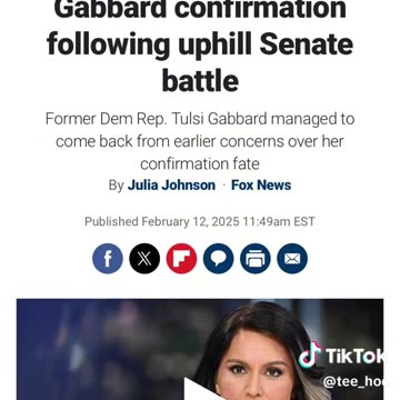 Trump lands key Tulsi Gabbard confirmation following uphill Senate battle!