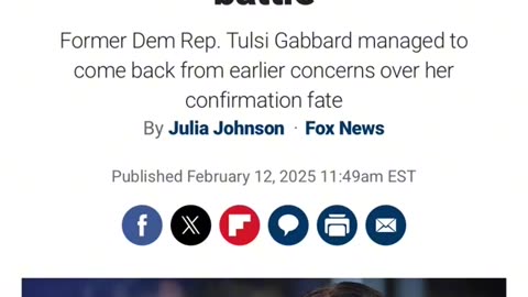 Trump lands key Tulsi Gabbard confirmation following uphill Senate battle!