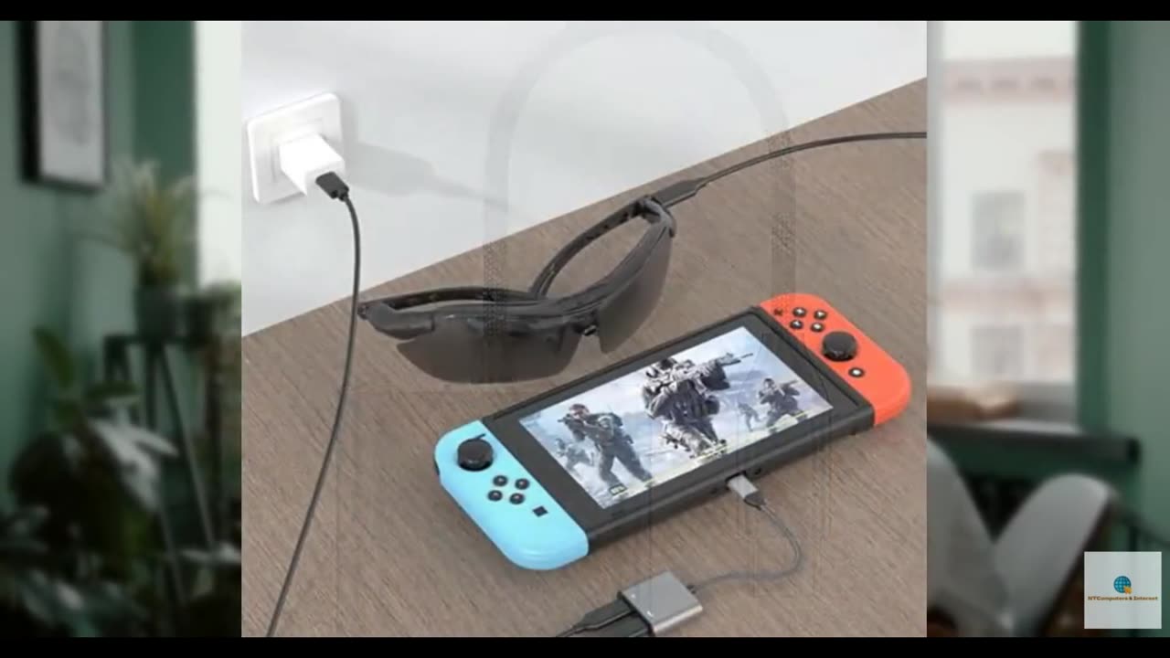 Ubrokeifixit USB-C Hub Host to AR Glasses Converter Charging Adapter,Charging Pl