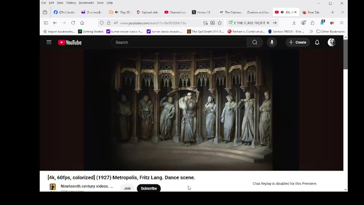 [4k, 60fps, colorized] (1927) Metropolis, Fritz Lang. Dance scene.