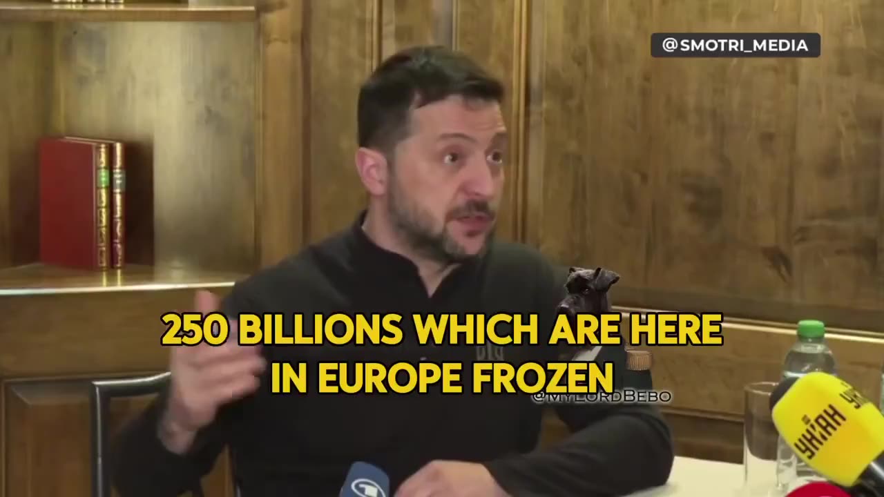 Zelensky: "If the US stops giving us money, we will demand at least $250 billion from Europe"