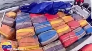 Footage shows U.S. forces in the Caribbean boarding a small boat