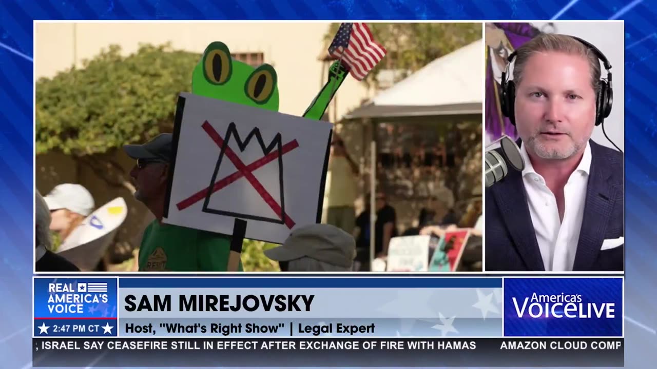 NO KINGS PROTEST: "I WAS THERE- OBVIOUSLY FAKE...EXAGGERATING IT"