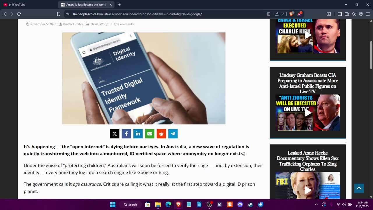 AUSTRALIANS FORCED TO USE DIGITAL ID TO USE GOOGLE #digitalid #israelites #endtimes #lastdays