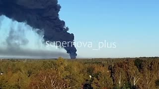 Railway section Rudnya–Holinky. A truck drove into a prohibitory traffic light signal with