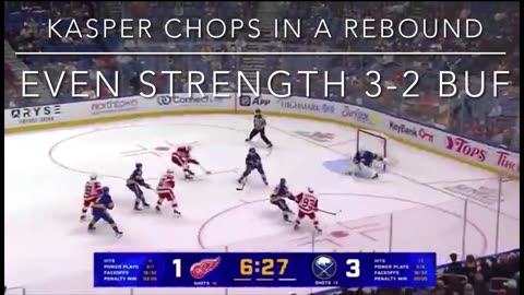 DETROIT RED WINGS GOAL COMPILATION FROM 5-2 LOSS TO BUFFALO