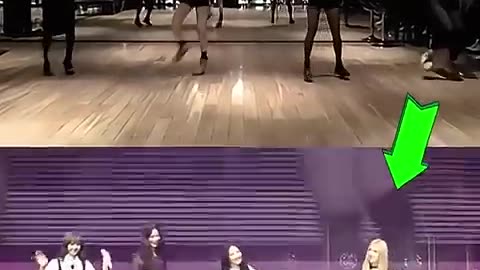 Black pink member forgot the dance step