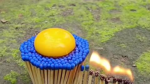 Egg Fried With Matchstick Amazing Experiment Videos