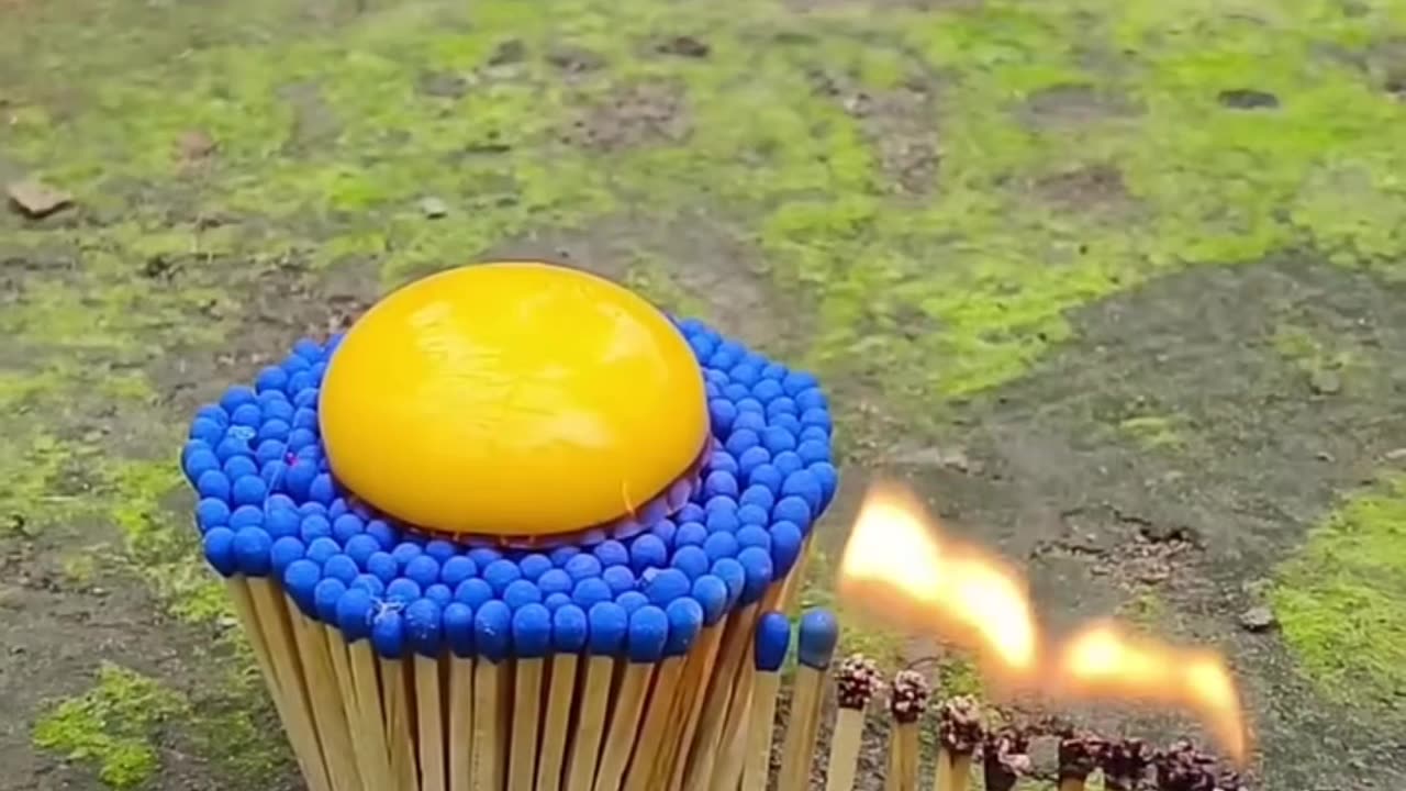 Egg Fried With Matchstick Amazing Experiment Videos