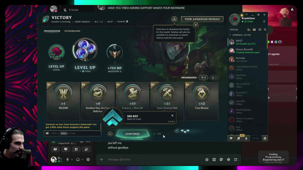 Back to League of Legends