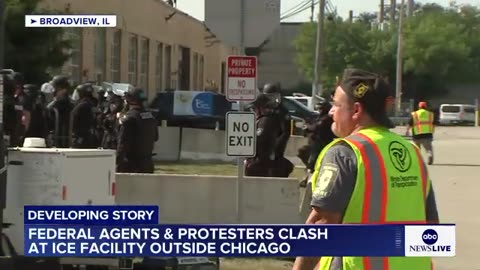 Protesters clash with federal agents in Chicago as ICE raids continue