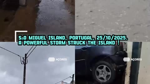 São Miguel Island, Portugal, 25/10/2025. A powerful storm struck the island !