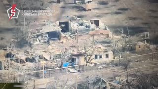 Flyby of The Nearly Completely Destroyed Village of Ivanivske