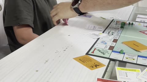 My Nephew Before and After Playing Monopoly