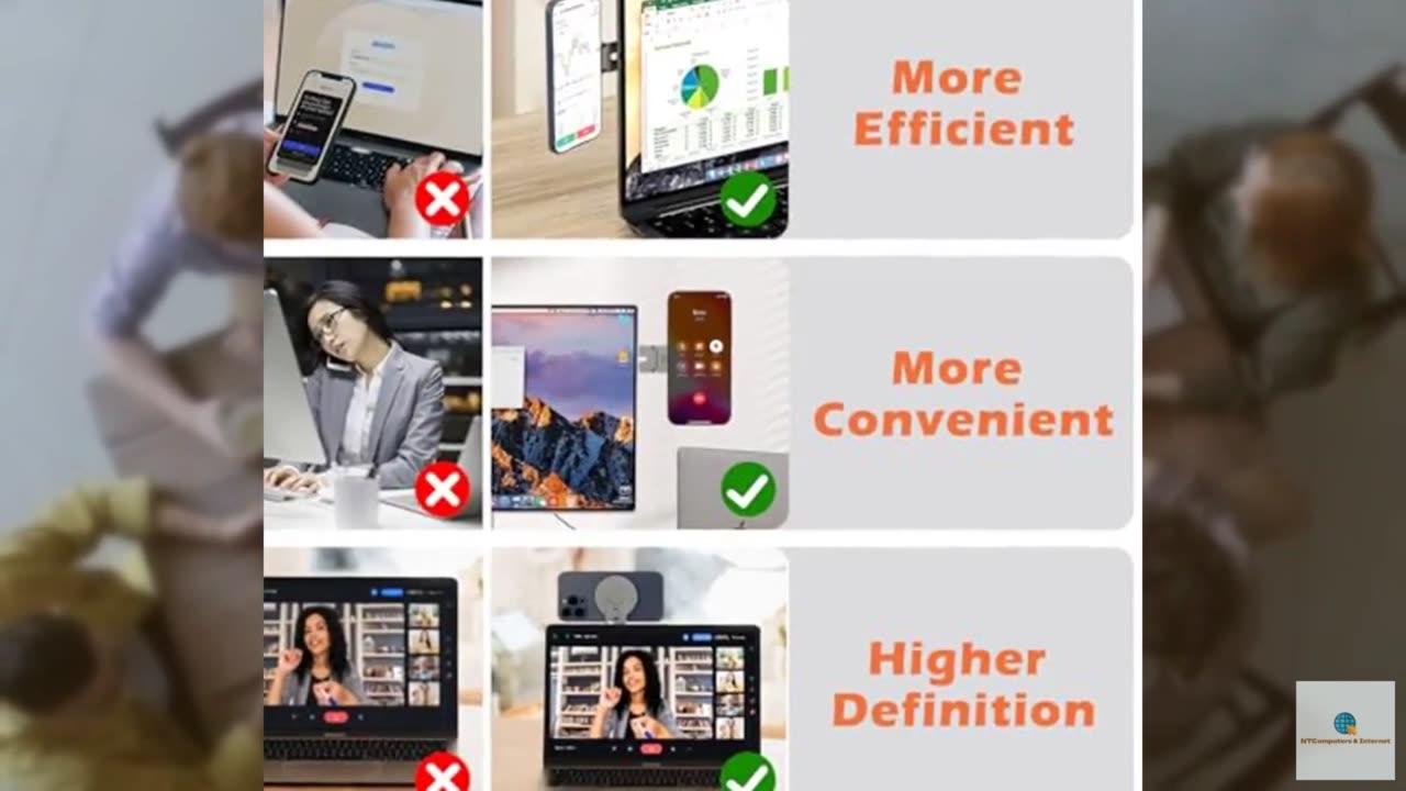 ALAFLY Magnetic Phone Holder for Laptop, Adjustable Computer Monitor Side Mount