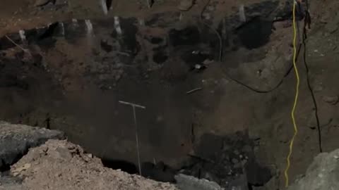 Almost fell in the hole with the jackhammer!
