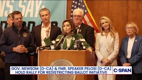 Pelosi on redistricting in California: "When Texas did what Texas did, people said,