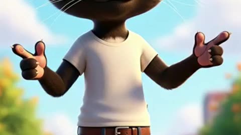 Tiny Black Kitten Becomes a Hero and Saves His Family