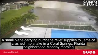 Plane Carrying Hurricane Aid Crashes in Florida Lake
