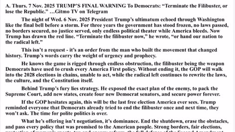 EXTRA Judy Byington Special Intel Report 11 8 25 Trump Has Given The Green Light..mp4