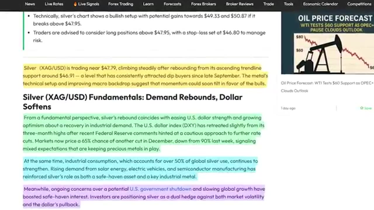 Michael Oliver Says Silver Could Explode Soon Expect a Big Move Before Next Week