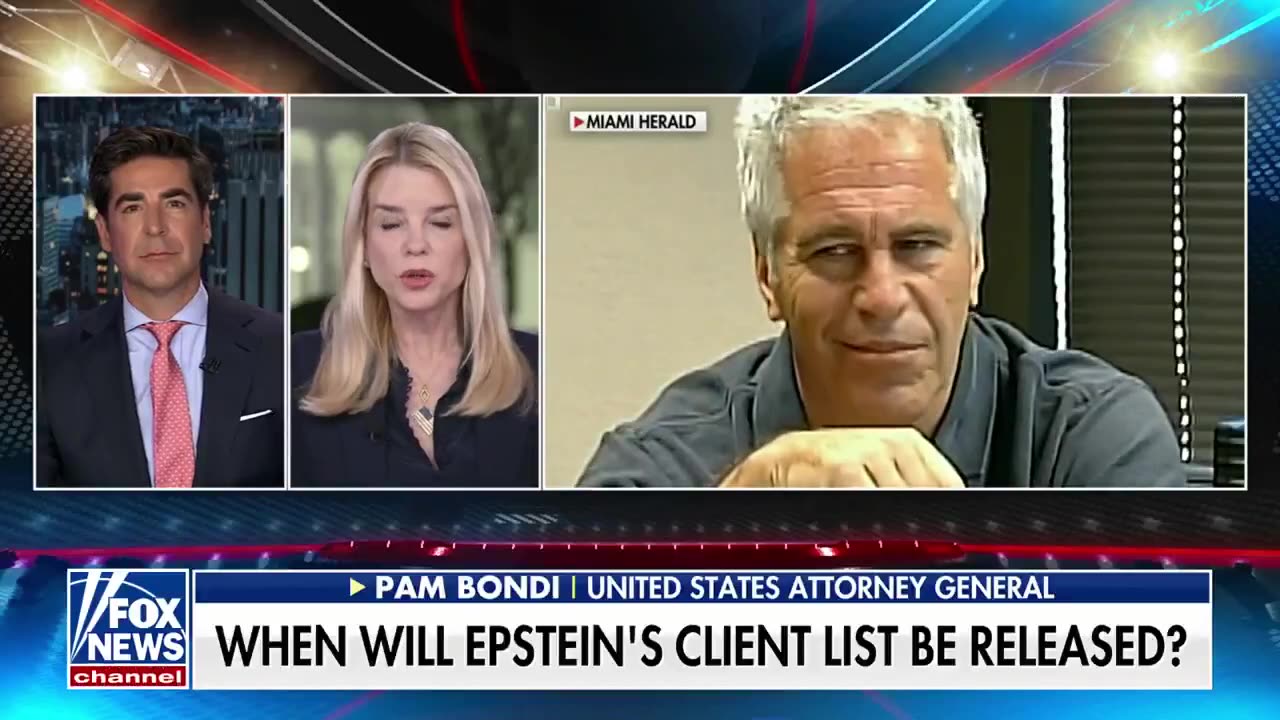 AG Bondi said we will see “some” information about Epstein,